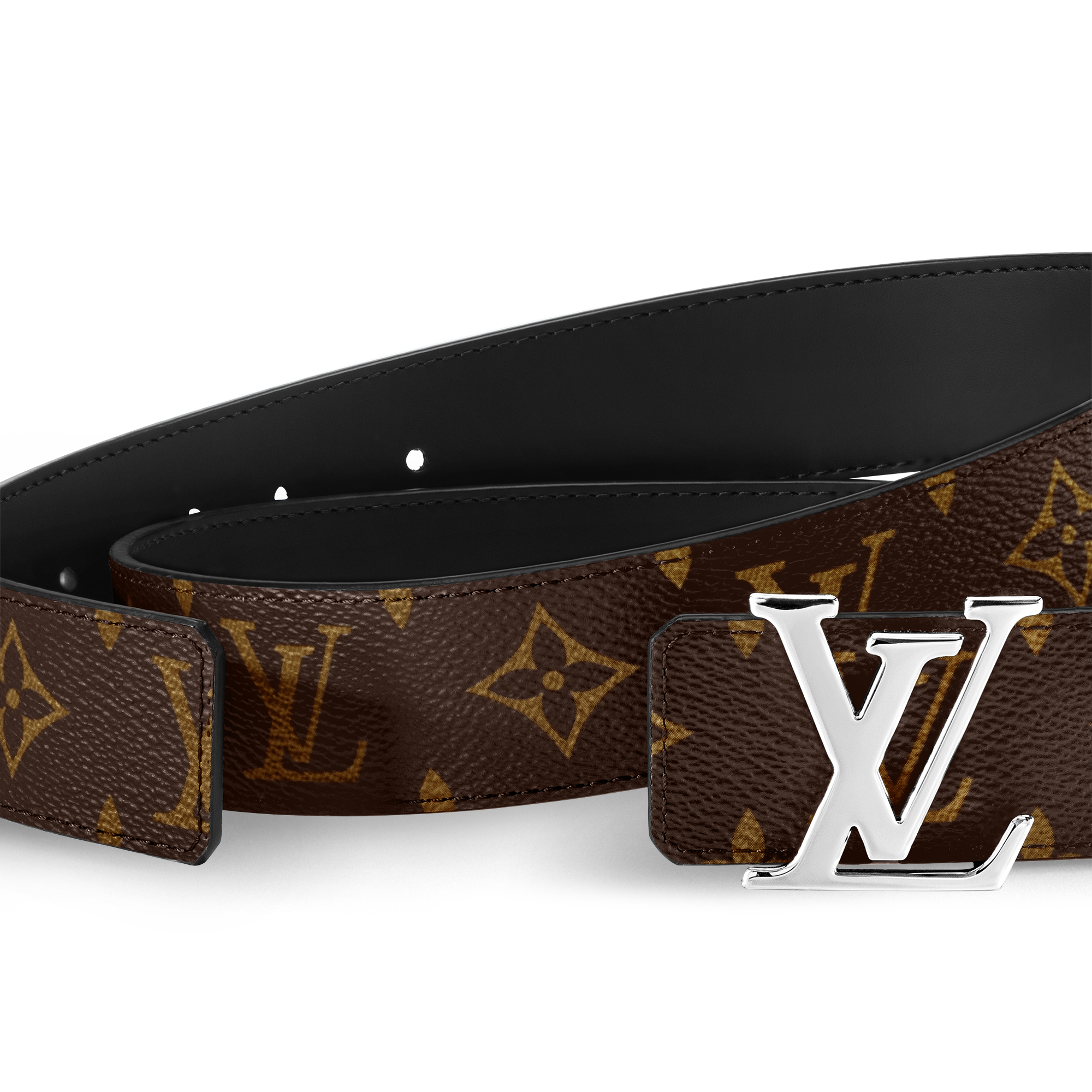 LV Initiales 35mm Reversible Belt Monogram - Men - Accessories